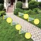Big Dot of Happiness You Got Served - Tennis - Tennis Ball Lawn Decorations - Outdoor Baby Shower or Birthday Party Yard Decorations - 10 Piece